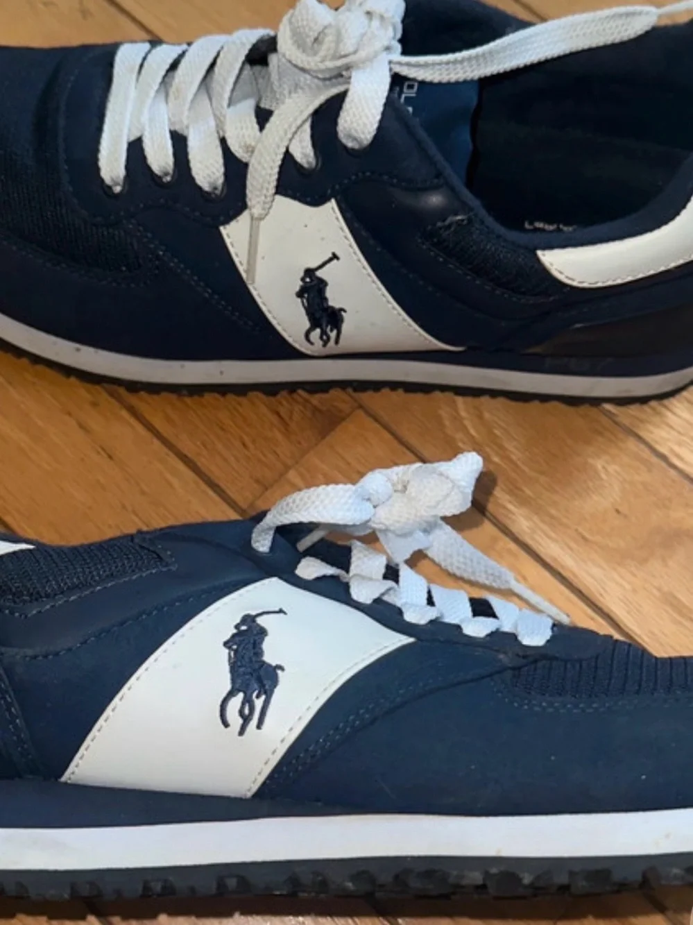Polo by Ralph Lauren Navy and White Men's Casual Sneakers